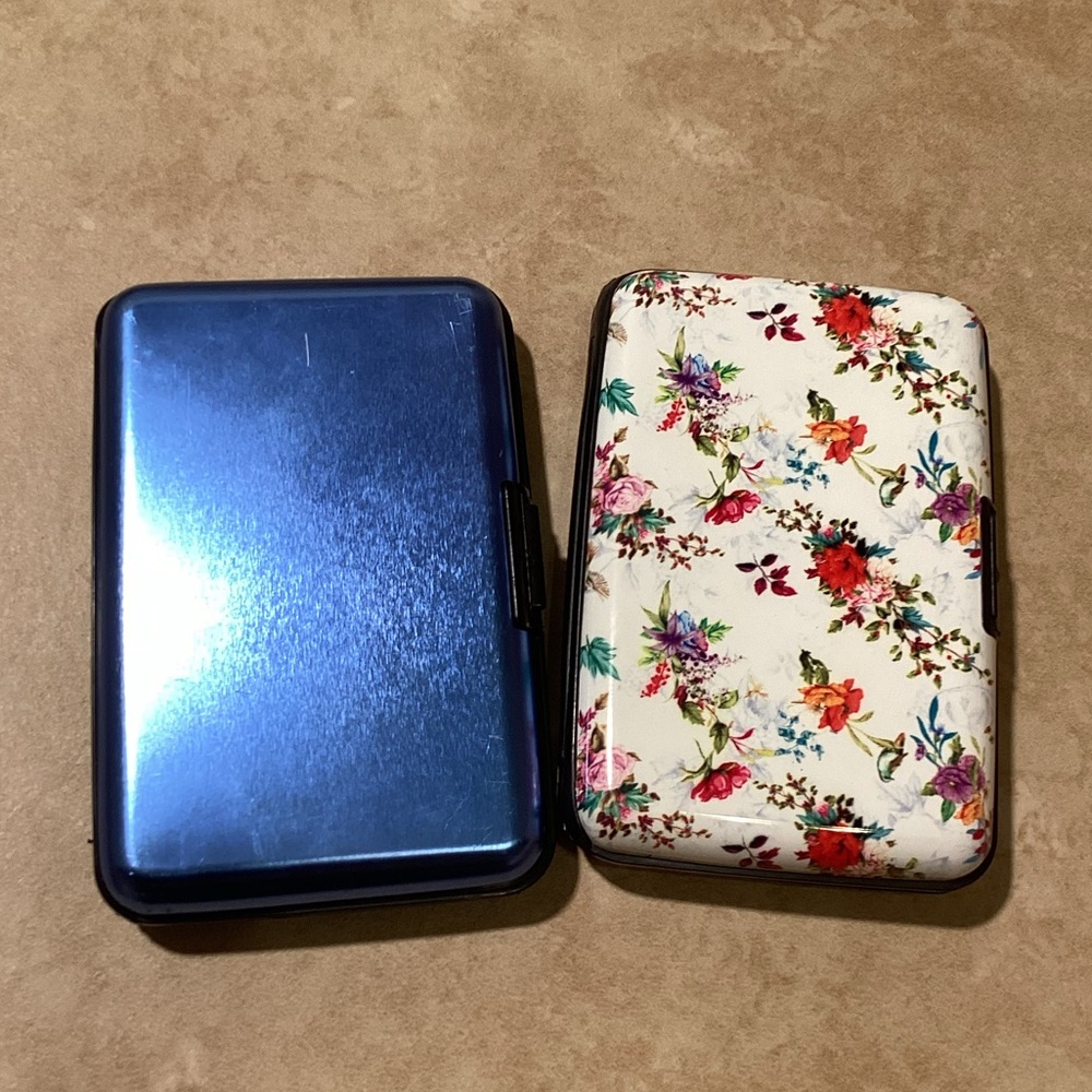 Two Hard Cover Wallets